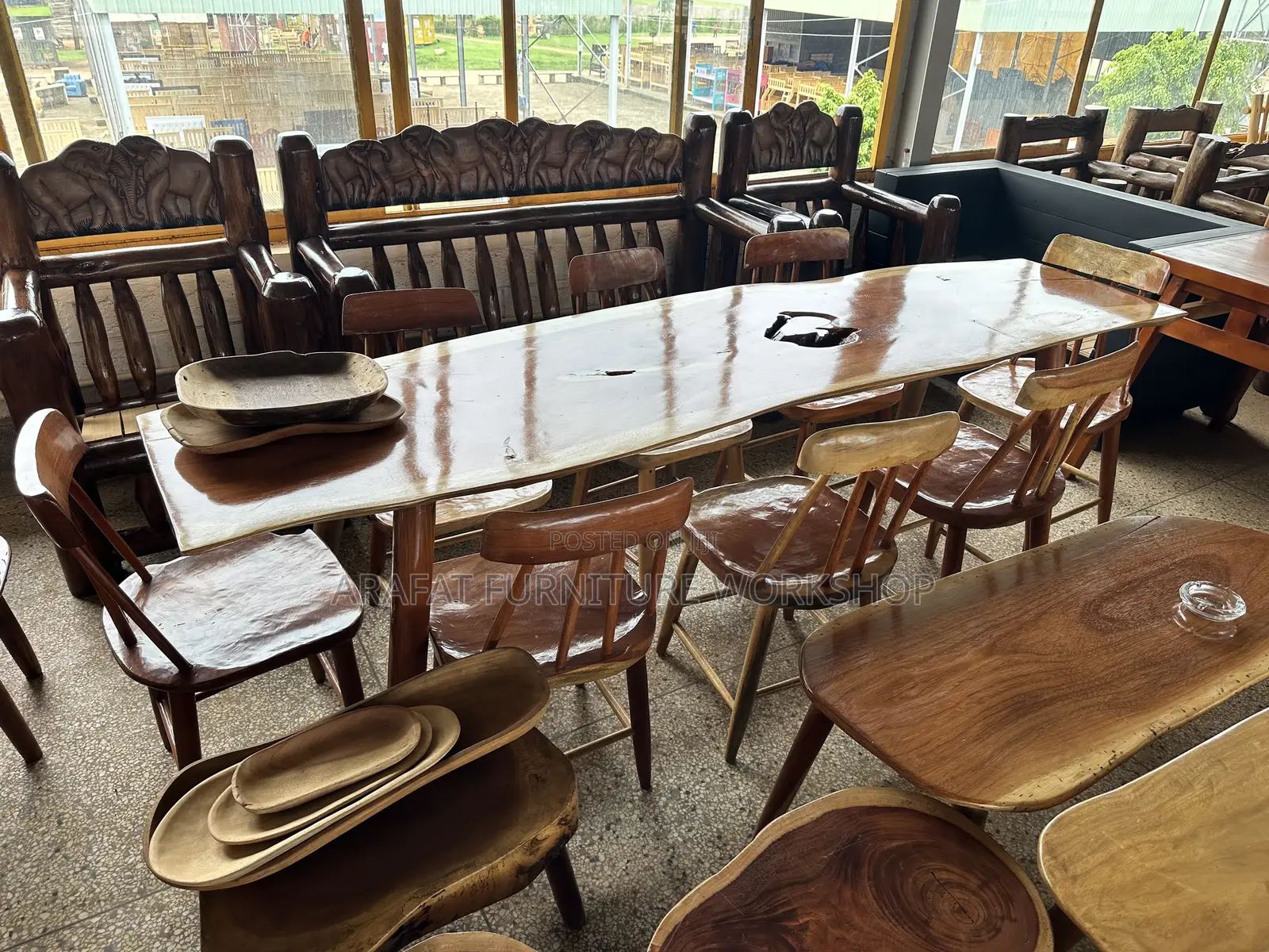 Rustic Solid Dining Table