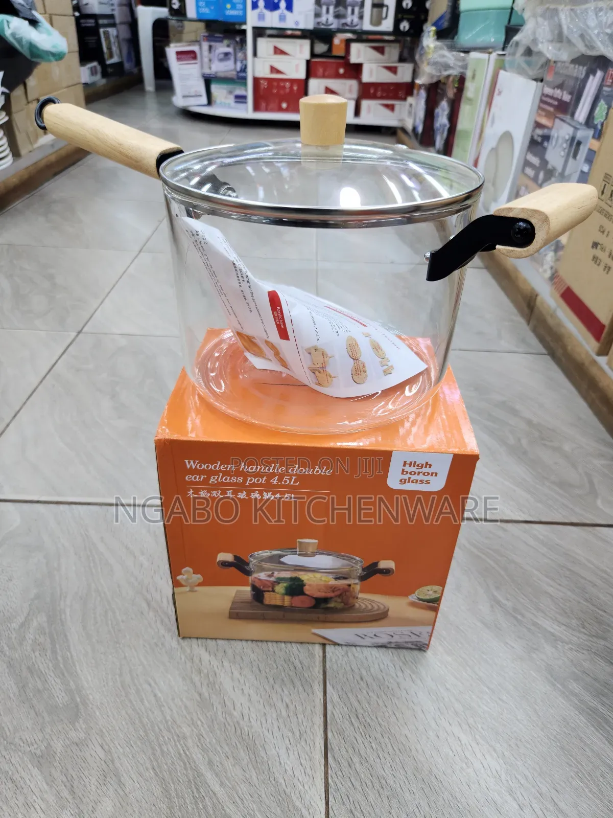 Glass Pot or Source Pan 3.5l