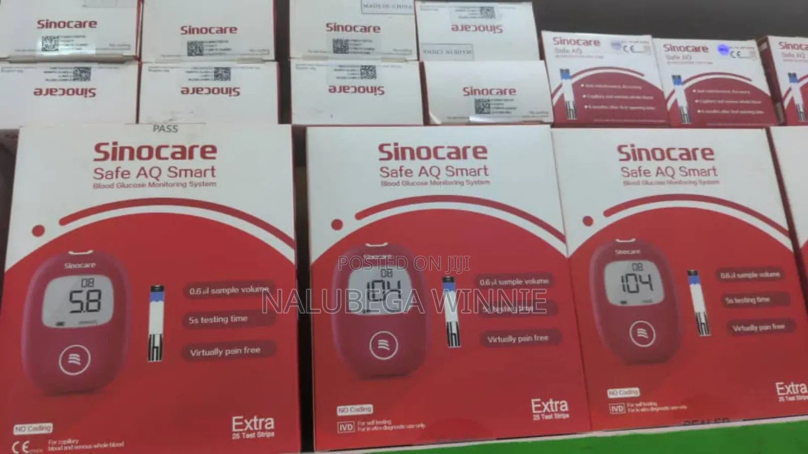 Sinocare Glucometer Machine and Strips