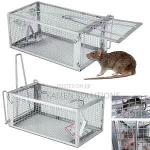 Outdoor | Indoor Reusable Humane Iron Cage Rodent Rat Trap