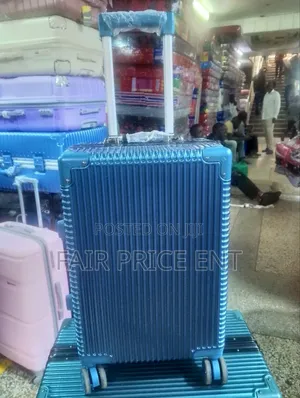 Noble Aluminium Plastic Suitcase. Small. ( Blue)