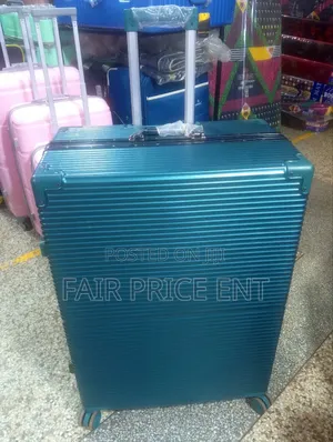 Noble Extra Large Aluminium Plastic Suitcase.( Dark Green)