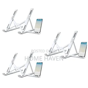 Laptop Stand With Phone Holder