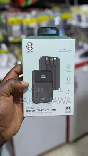 Green Lion 3-in-1 Integrated Power Bank.