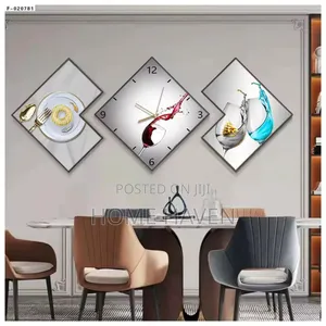 Modern Wall Hangings and Clock