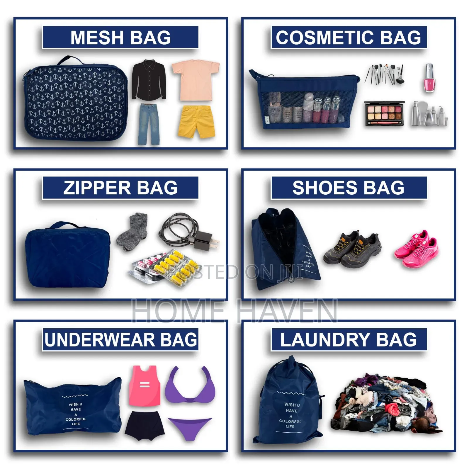 8pcs Travel Bag Set