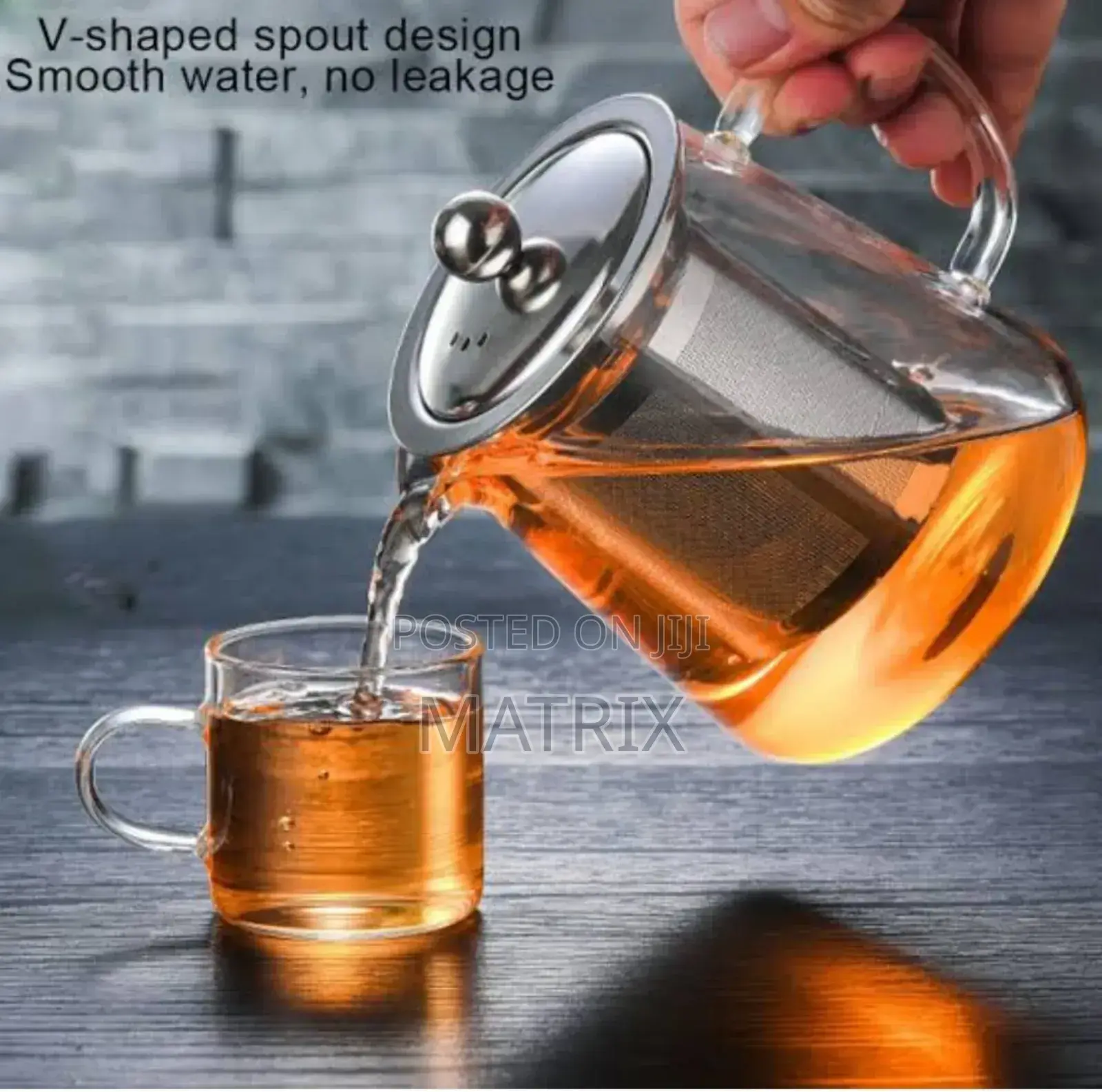 Transparent Quality Home Glass Teapot.