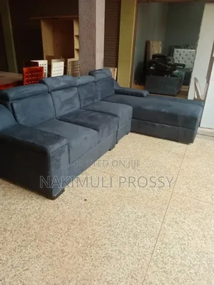5 Seater Gray Modern Sofa With 2 Cushions