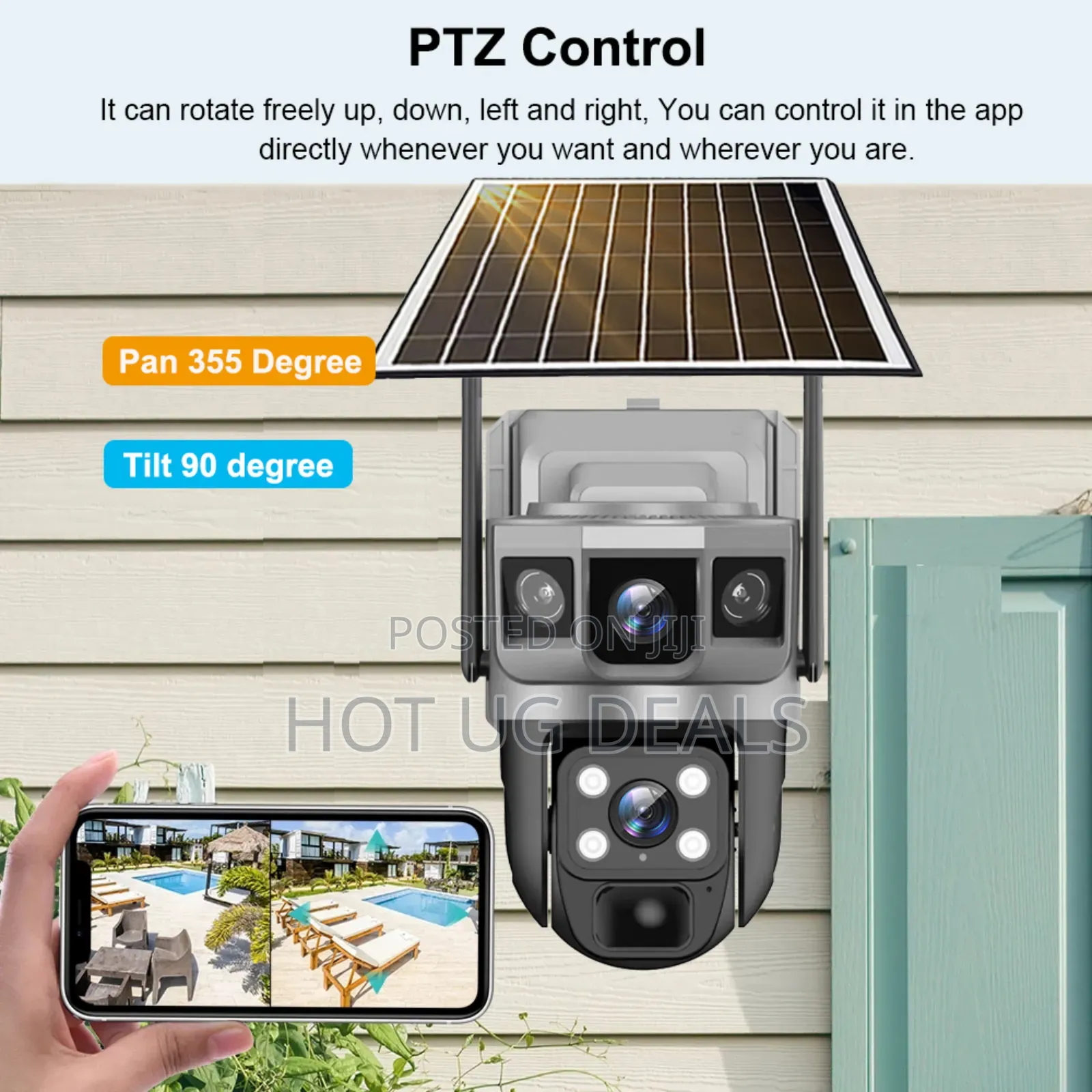 Solar-powered Camera- 4g Security Surveillance Camera- Dual Lens