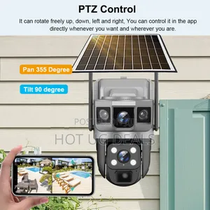 Solar-powered Camera- 4g Security Surveillance Camera- Dual Lens