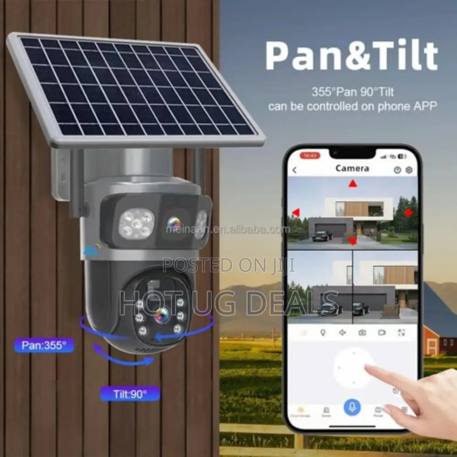 Solar-powered Camera- 4g Security Surveillance Camera- Dual Lens