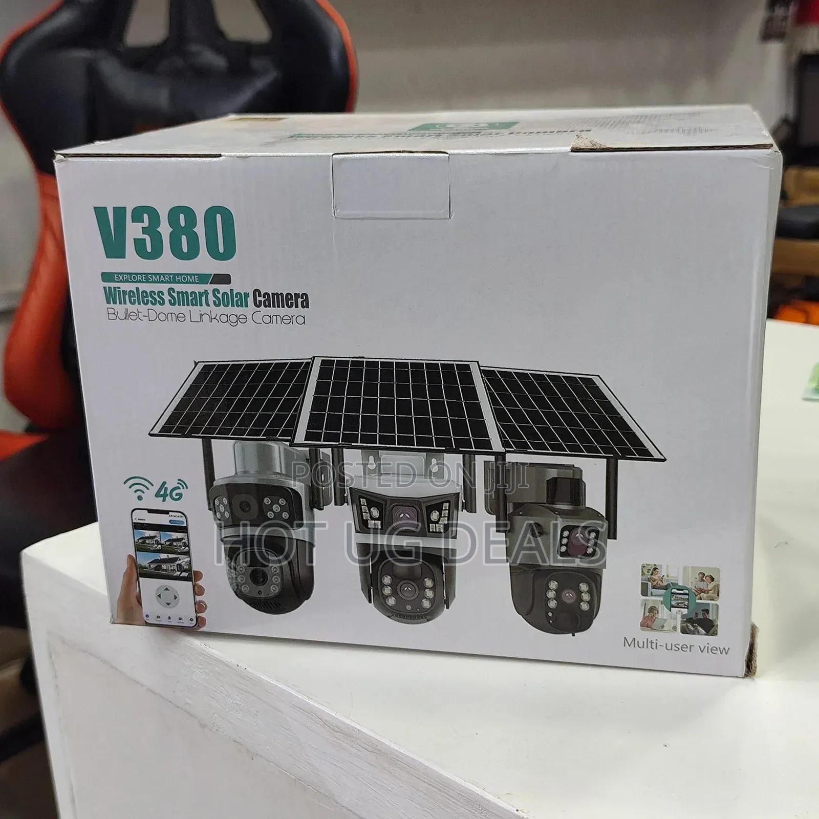 Solar-powered Camera- 4g Security Surveillance Camera- Dual Lens