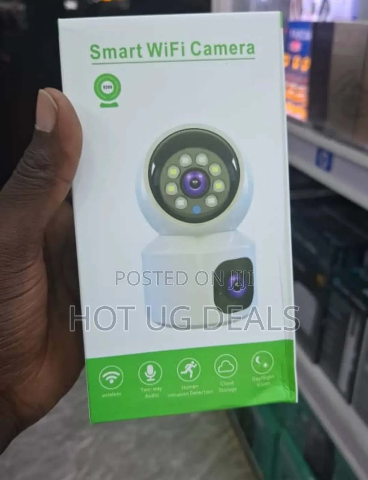 V380 Pro Double Lens Indoor Camera 1080p Hd Video Wireless Camera