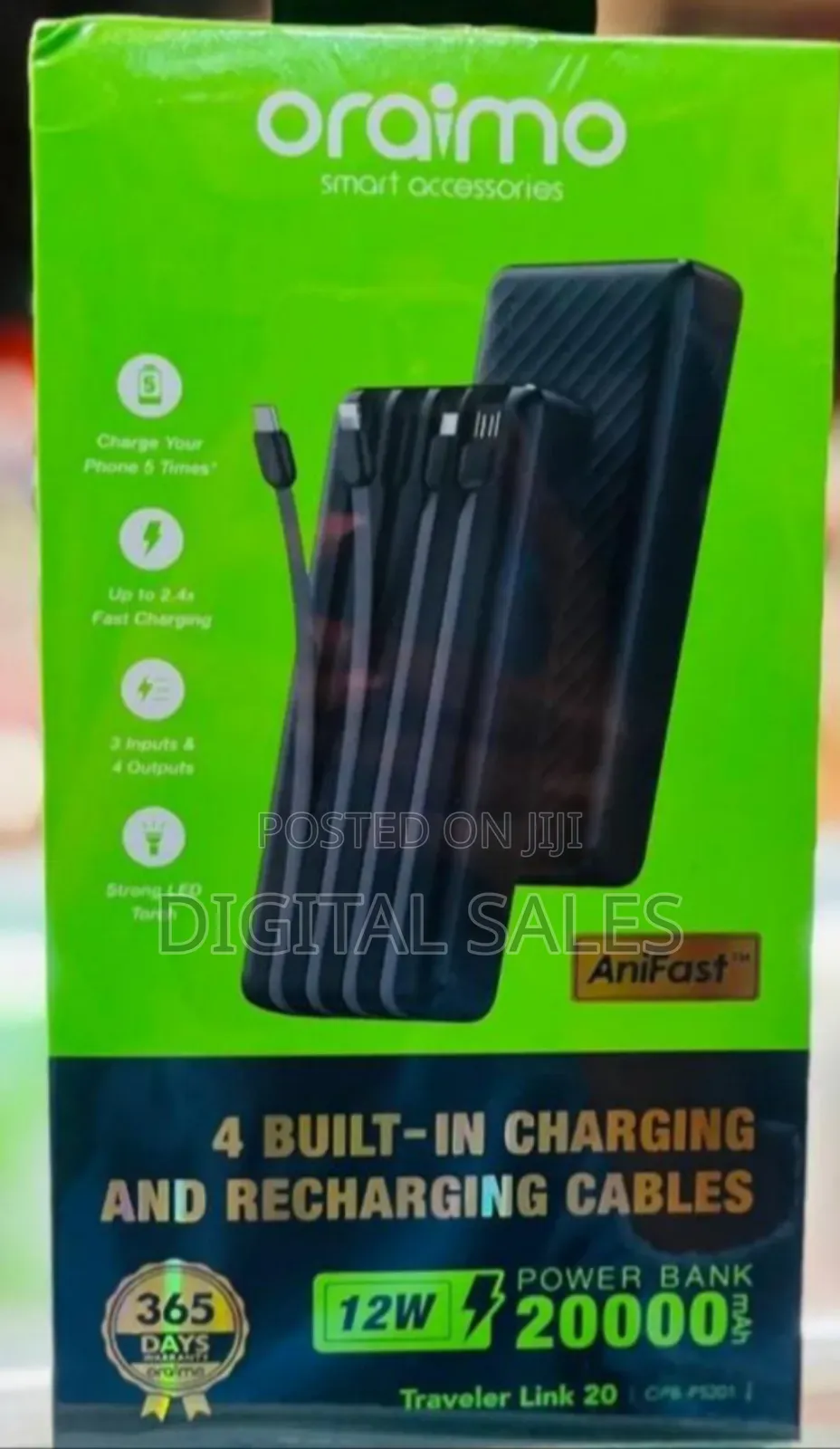 Black Oriamo Power Bank