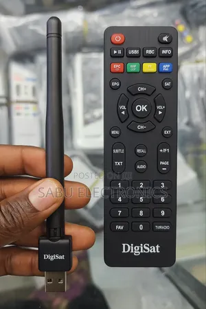 Remote +Wifi Dongle Combo Compatible With Decoder And Receiver