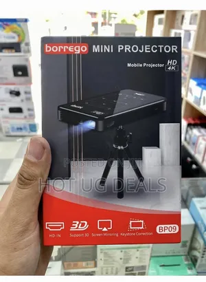 Borrego Compact Portable Dlp Mini Projector With Tripod