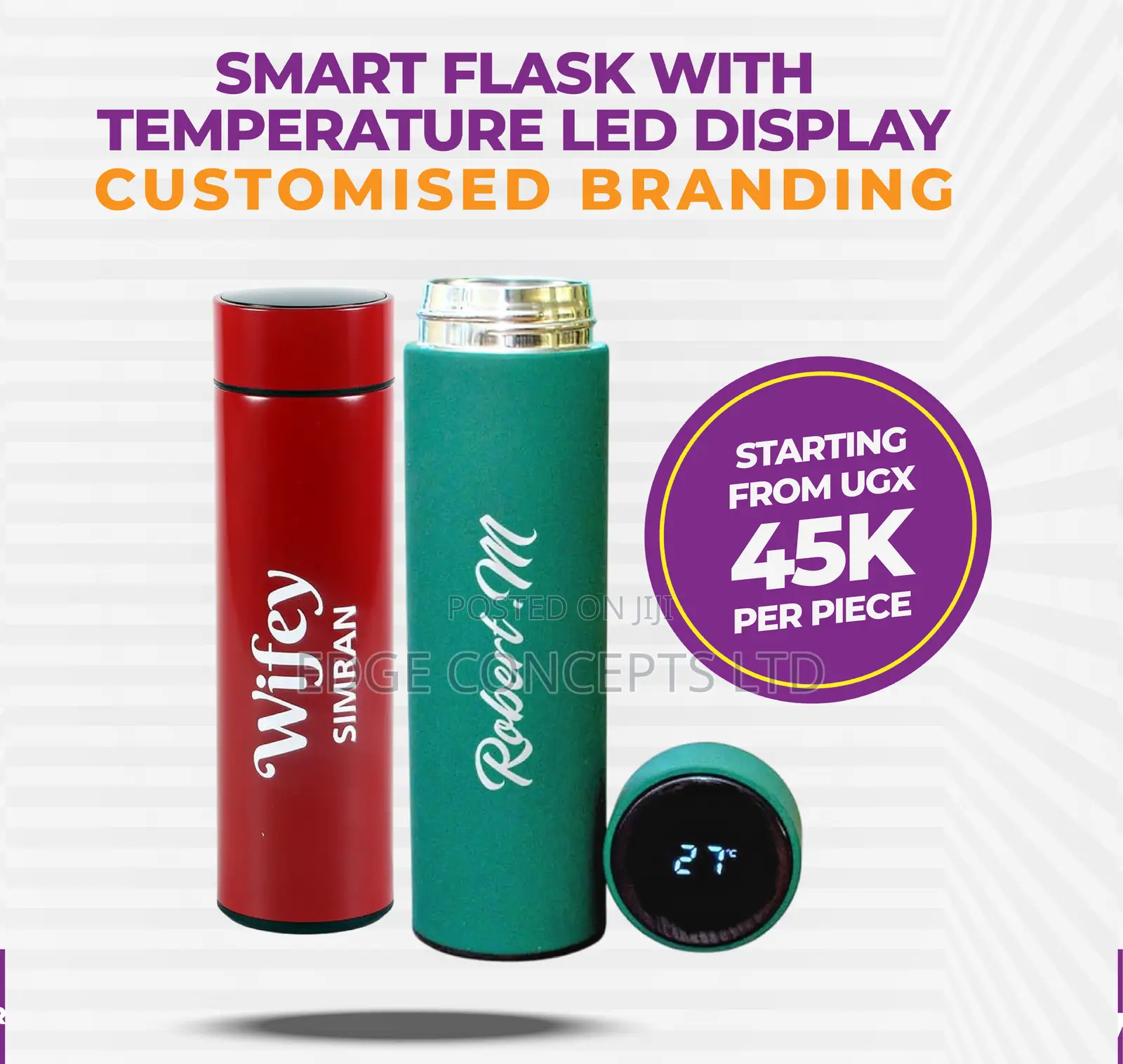 Flask and Cups Branding