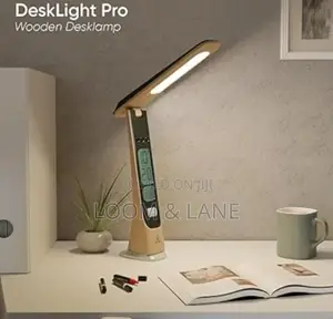 Green Lion Led Table Lamp - Wooden