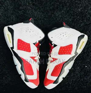 Nike Air Jordan 6 Retro “Carmine” Red/White Sneakers