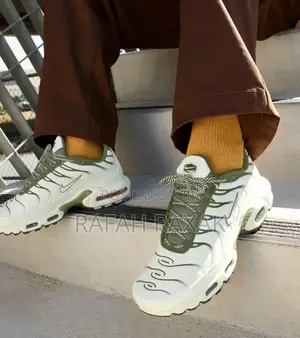 Original Nike Tn Air Max Plus “Light Bone Olive” Sneakers