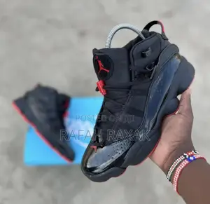 Nike Air Jordan 6 Retro Rings Black Fire Red Anthracite Sneakers