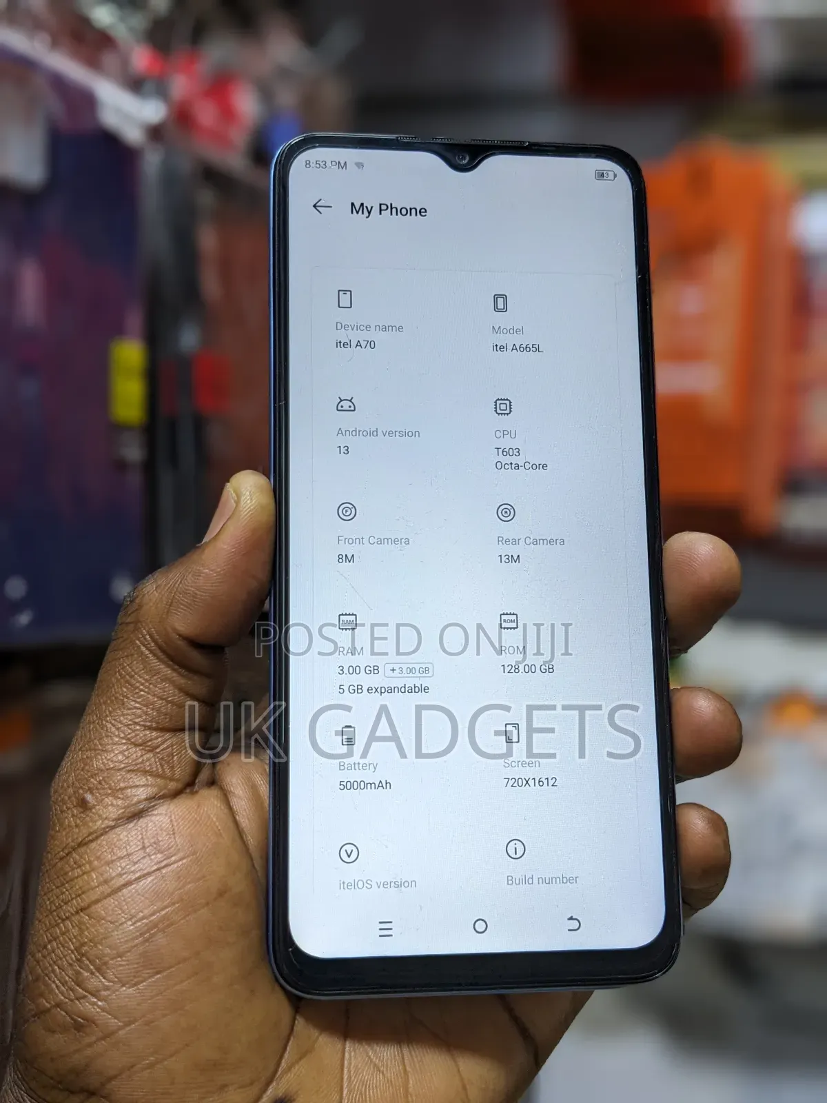 Itel A70 128 GB Blue