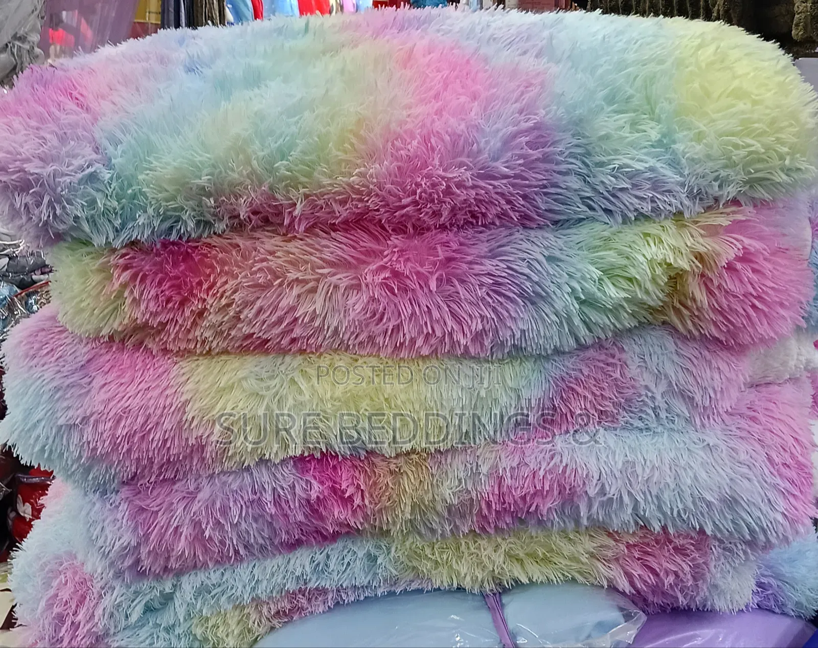 Rainbow Fluffy Duvet
