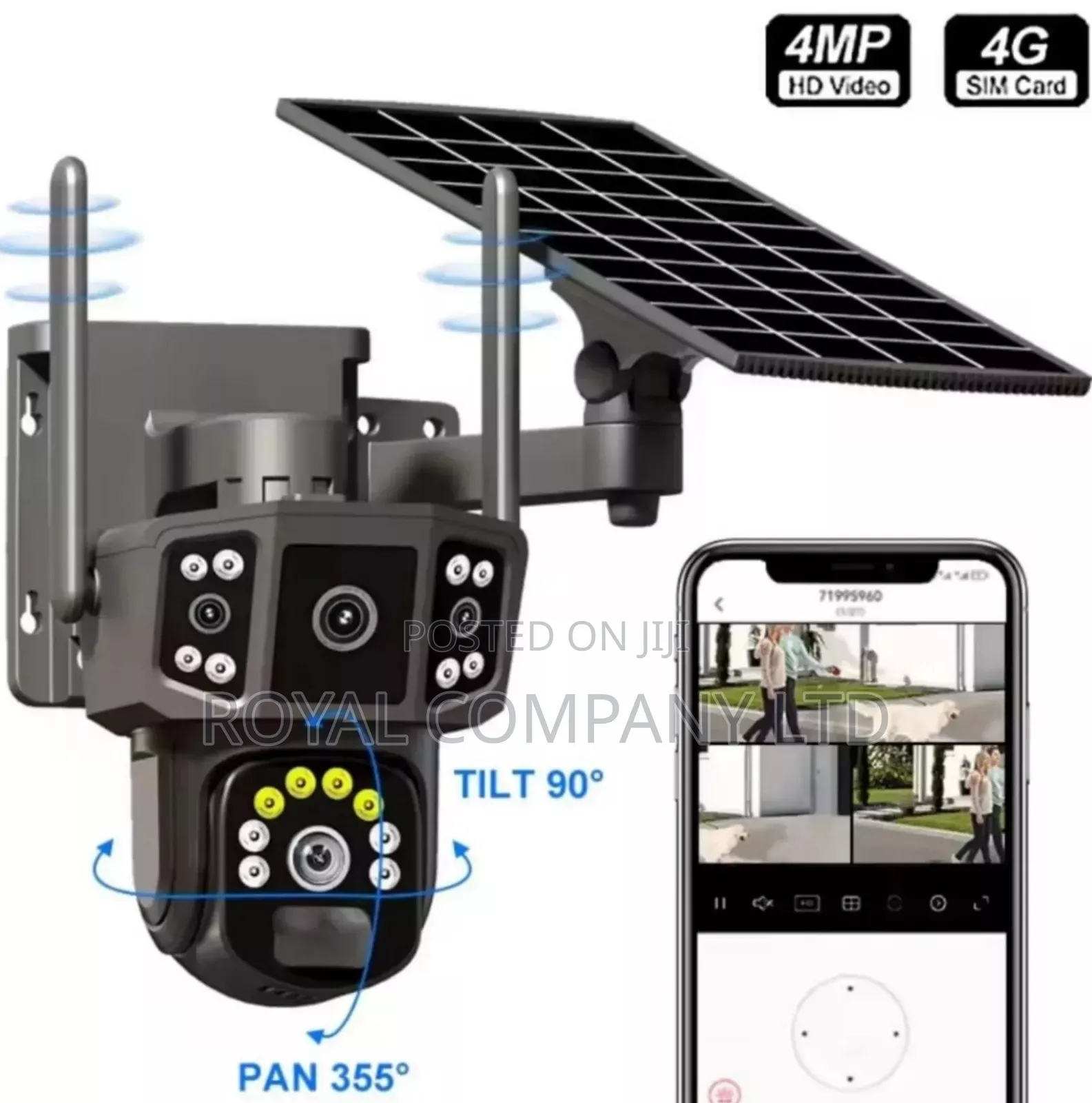 4g Sim Card Solar Camera/ PTZ Camera