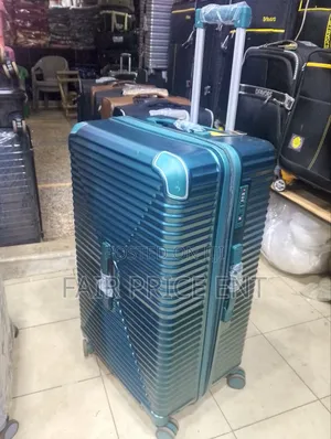 Executive Rubber Plastic Suitcases.Large.( Blue)