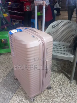 Pure Rubber Plastic Suitcase. Extra Large.( Cream)