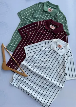 Buttoned Stripped Tshirts