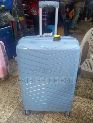 Rubber Plastic Suitcases. Large.( Blue)