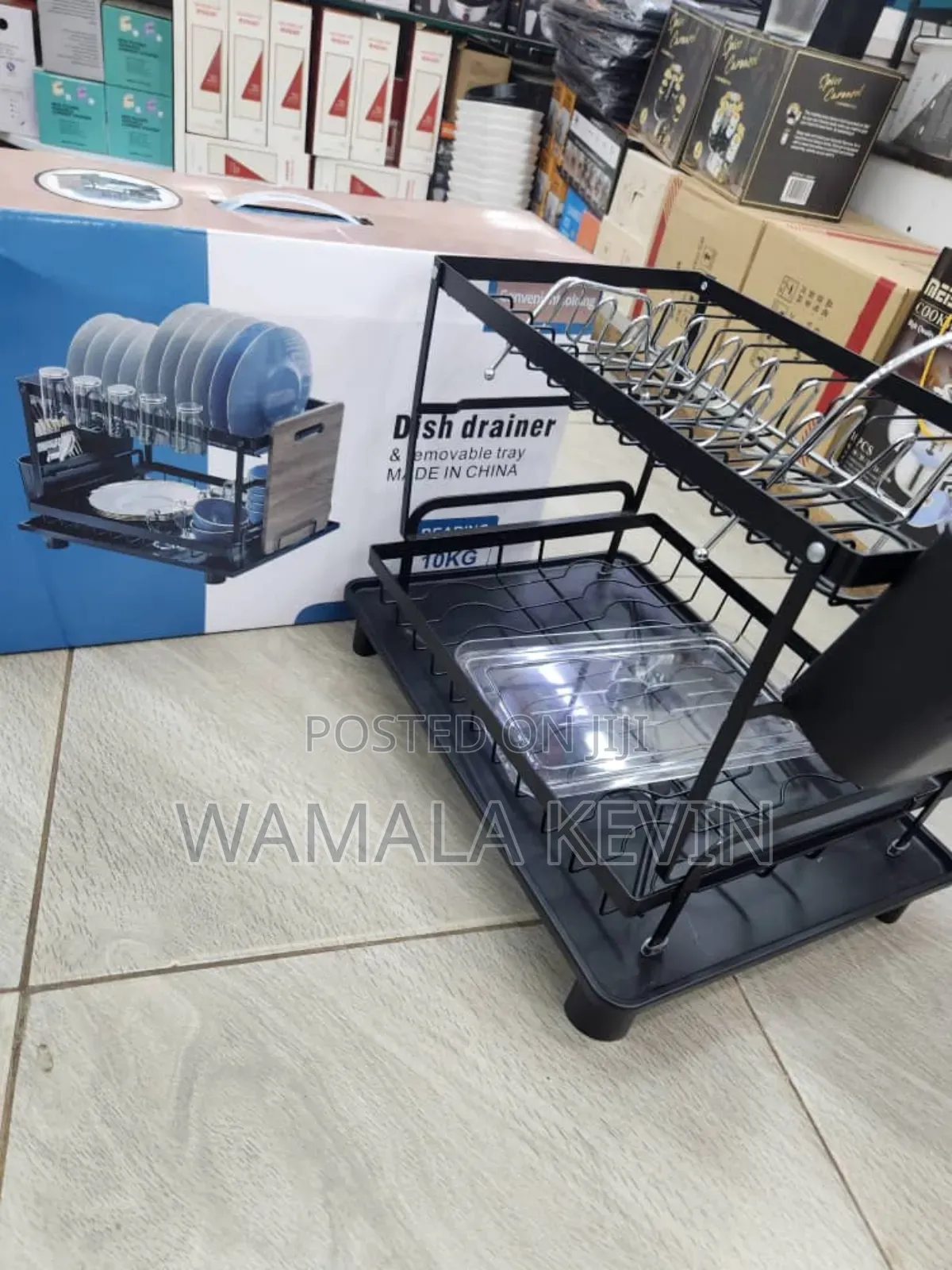 2- Tire Dish Drying Rack With Drip Try