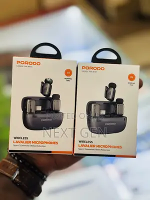 Porodo Wireless Lavalier Microphones Type-C