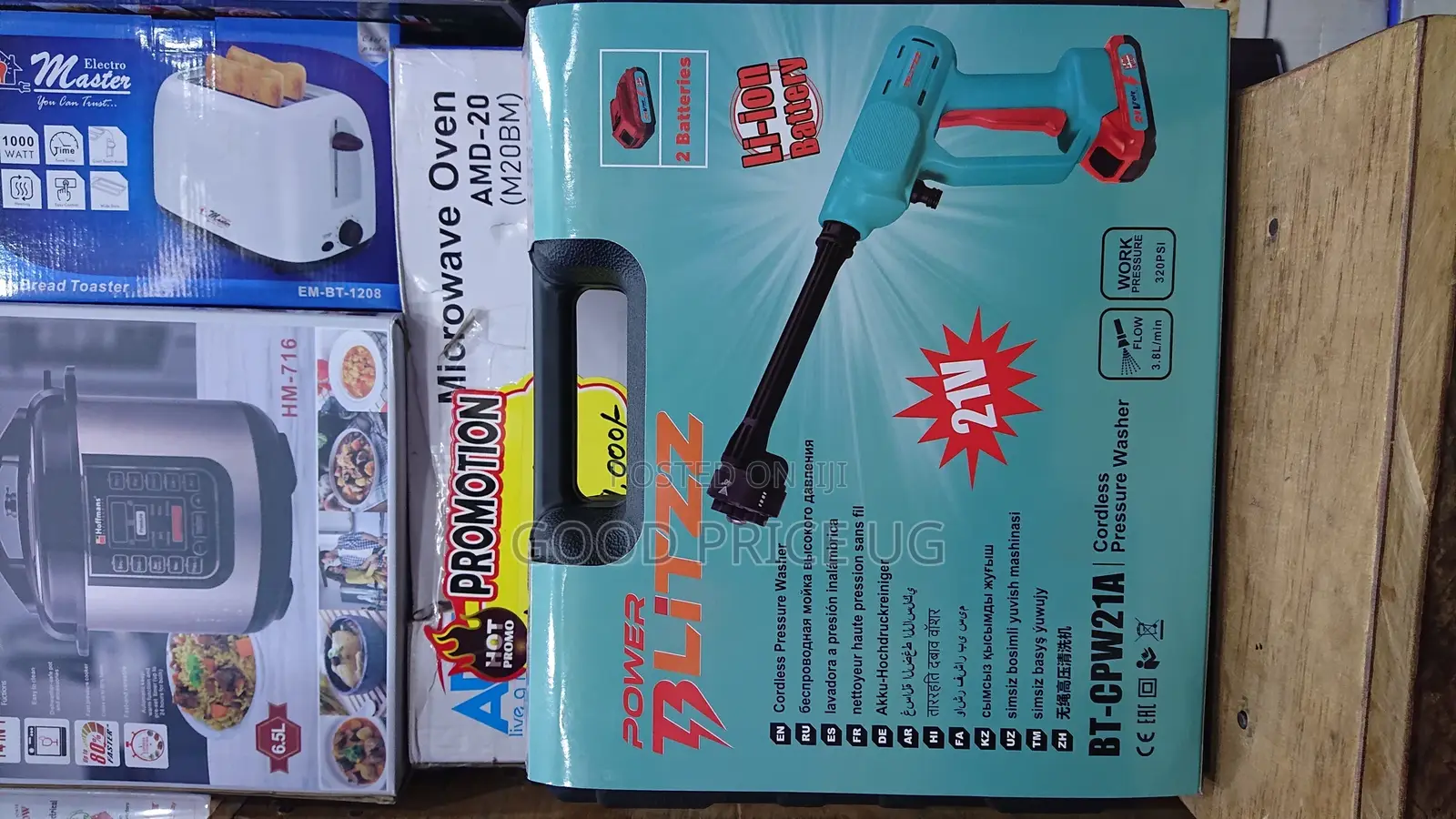 Power Blitzz. Cordless Drill 21v Pressure Washer