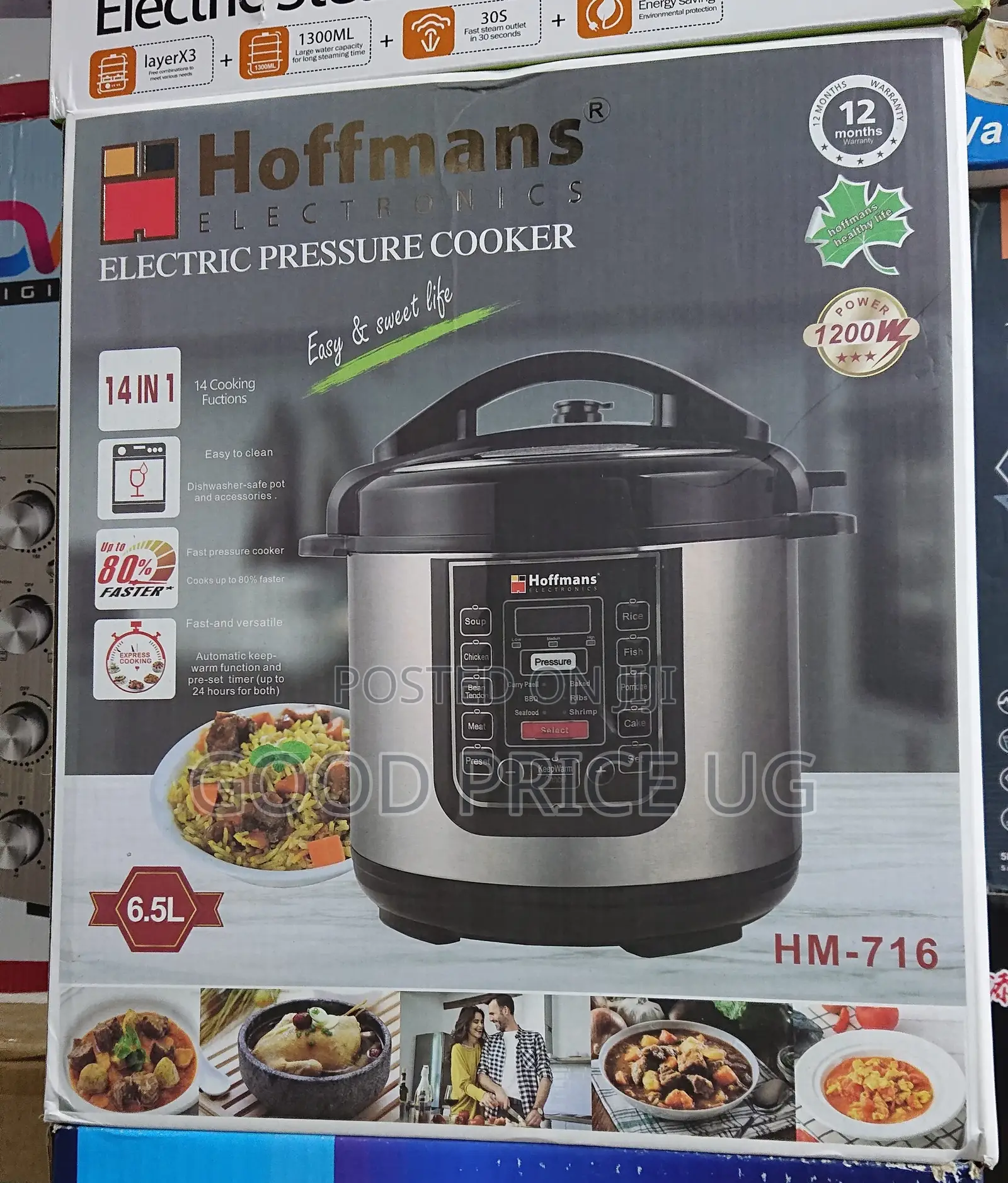 6.5l Electric Pressure Cooker Hm 716