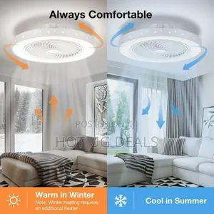 2 In 1 Ceiling Fan And Light Bulb With Remote Control