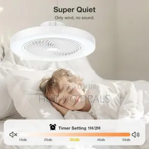 2 In 1 Ceiling Fan And Light Bulb With Remote Control