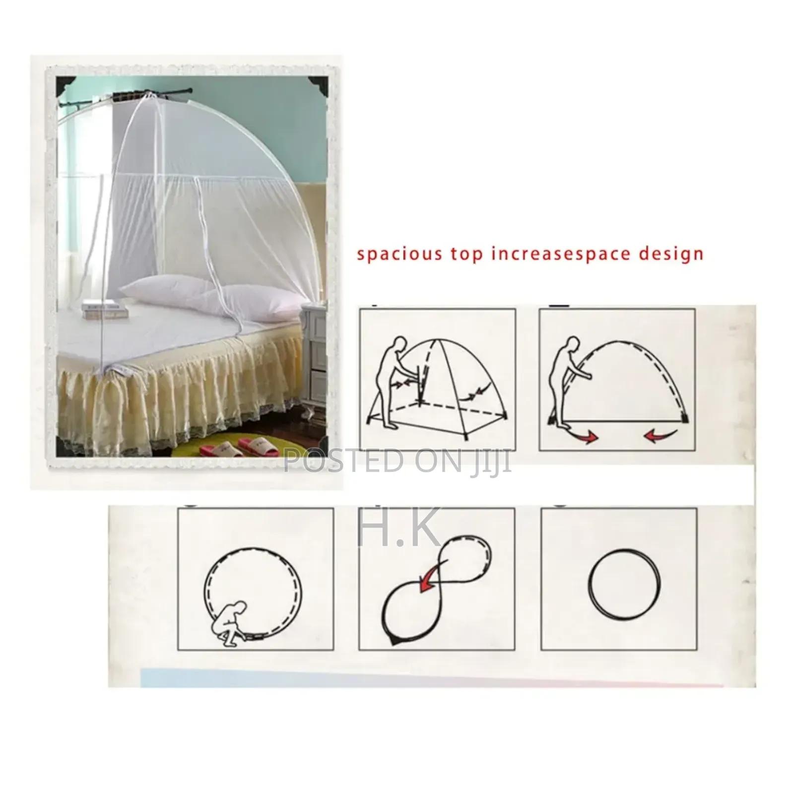 Dome-Shaped Mosquito Net