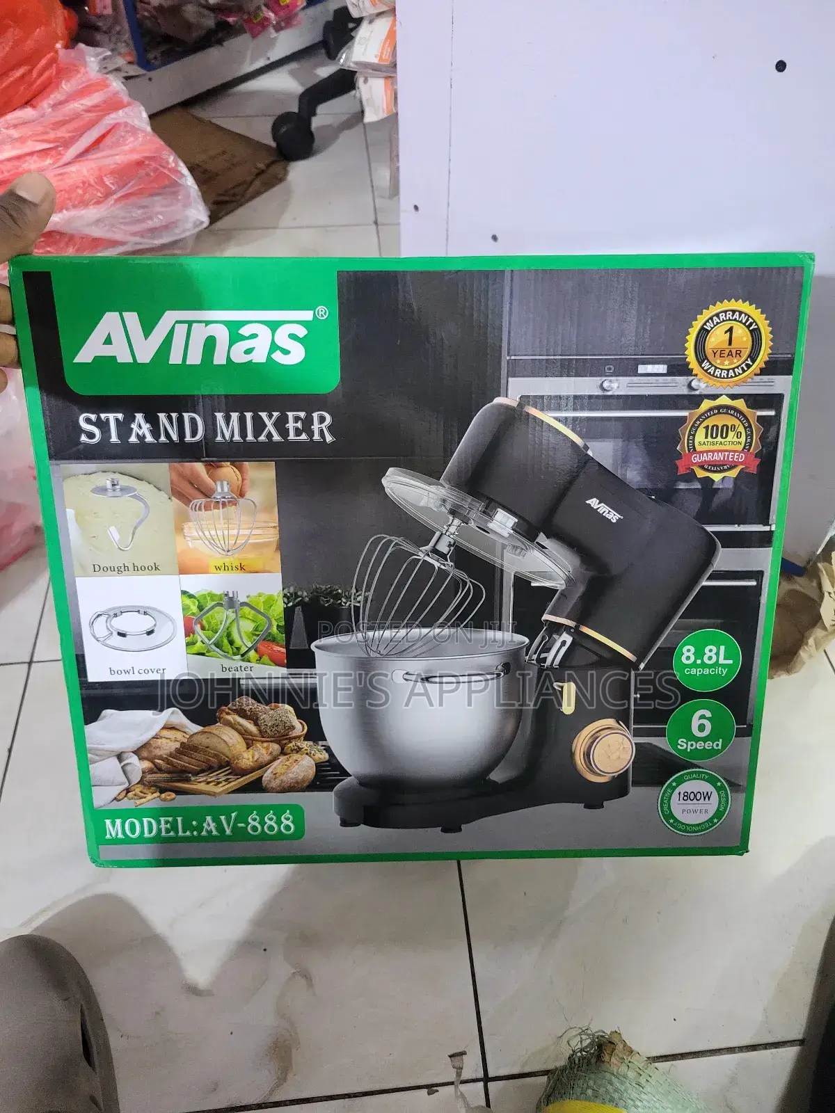 Avinas Electric Cake Stand Mixer 8.8l