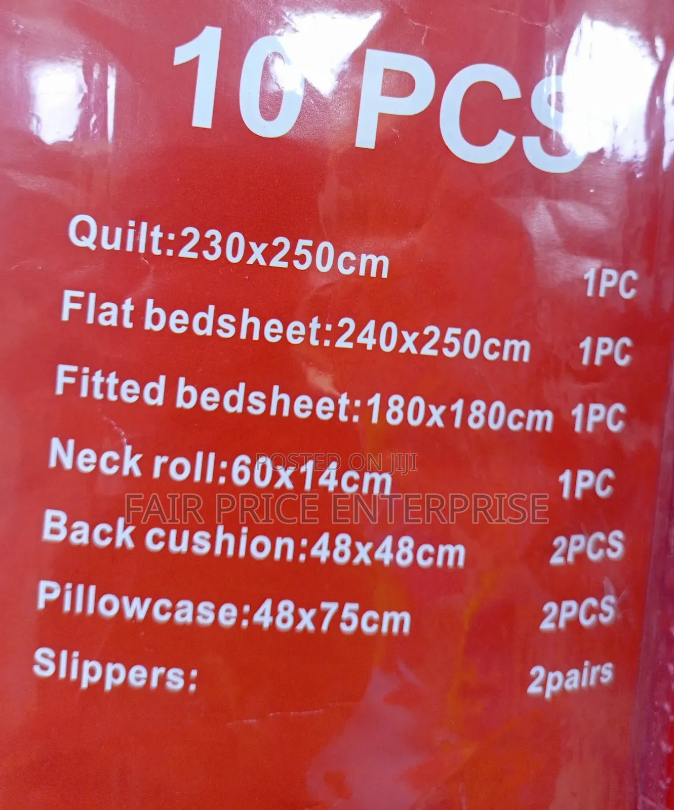 10pcs in 1 Set Classic Duvet 6x6 ( Plain Colors)