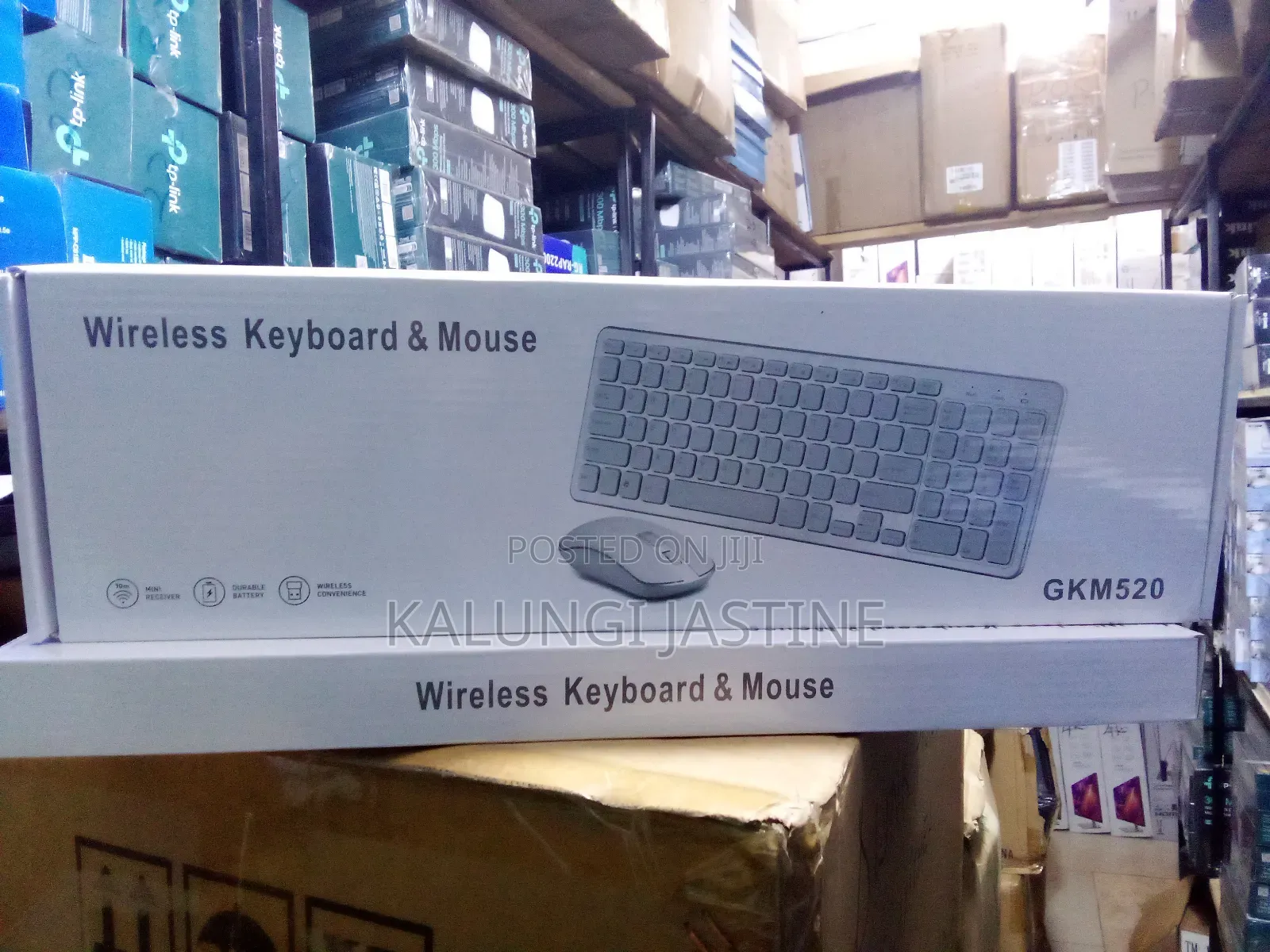 Wireless Keyboard and Mouse.
