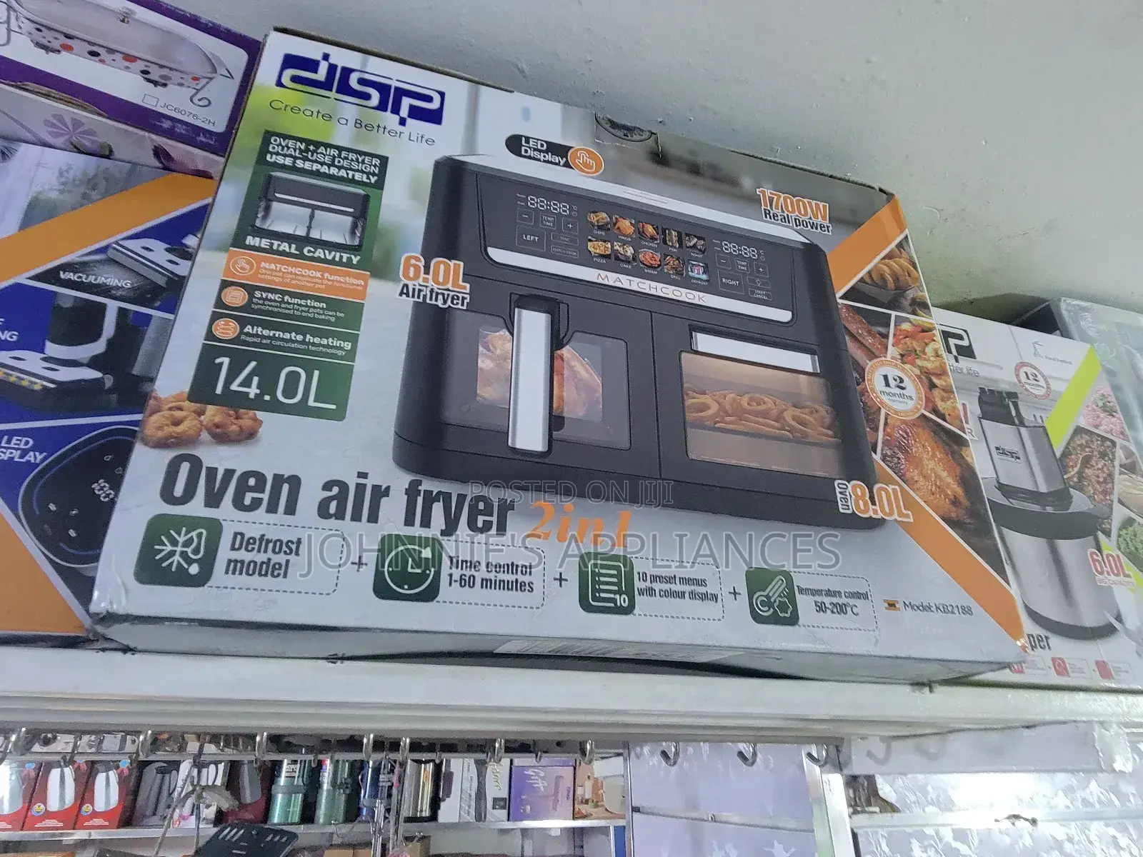 (2in1) DSP Electric Airfryer Oven 6+8l