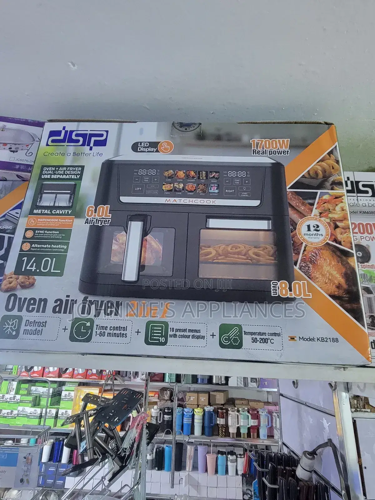 (2in1) DSP Electric Airfryer Oven 6+8l