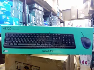 Logitech Mk120 Plug N Play Usb Combo(Wired)