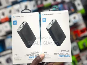 Powerology 20,000mah Rectractable Cable