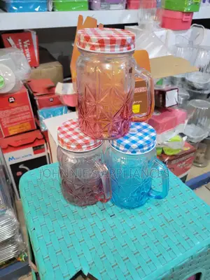 Glass Juice Jar in Different Colors 500mls 12pics DZN