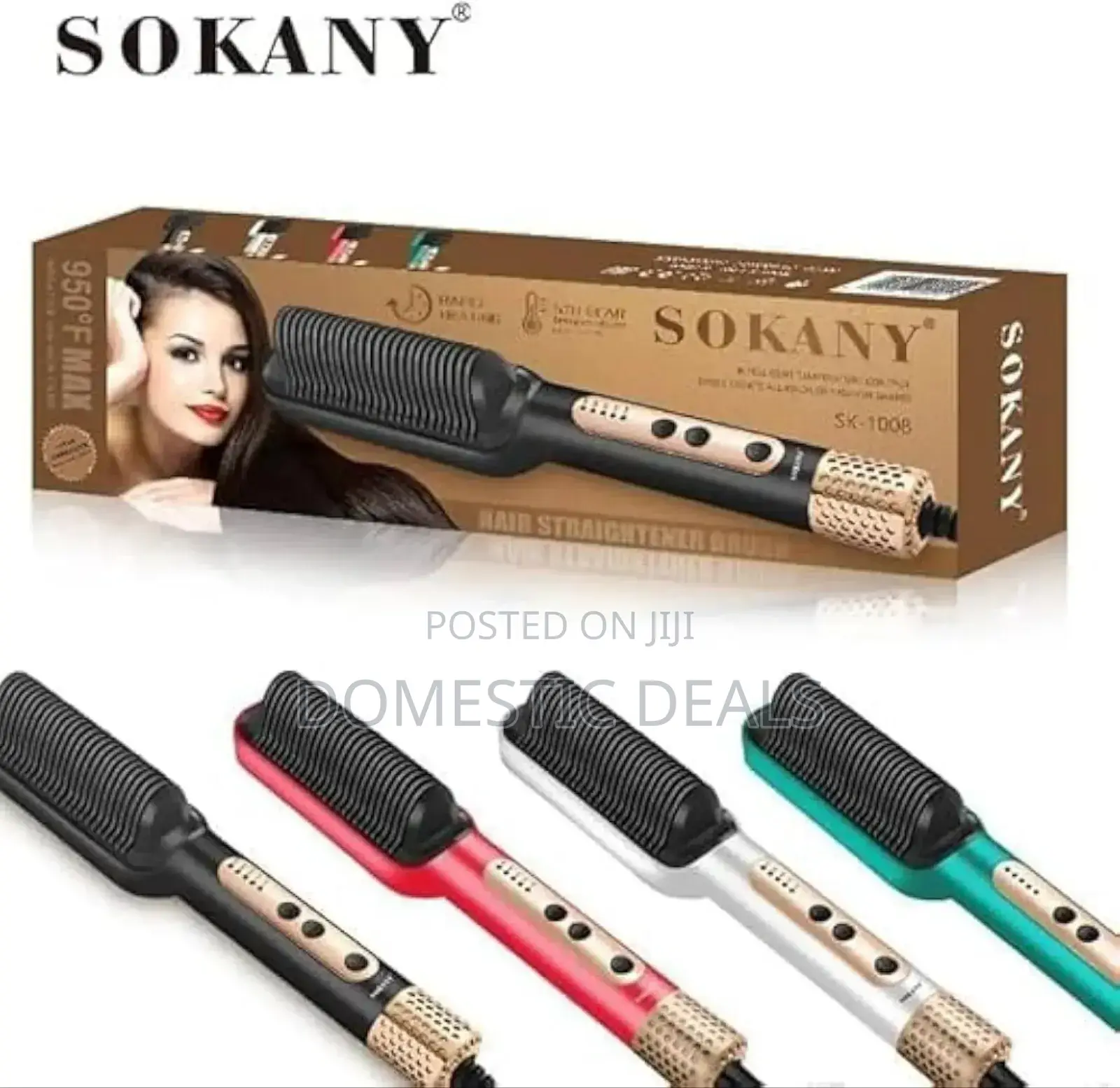 Sokany Electric Hair Straightener Brush