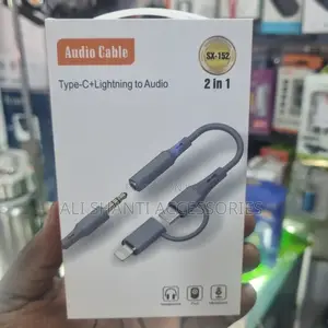 Type C + Lightning to Audio Cable