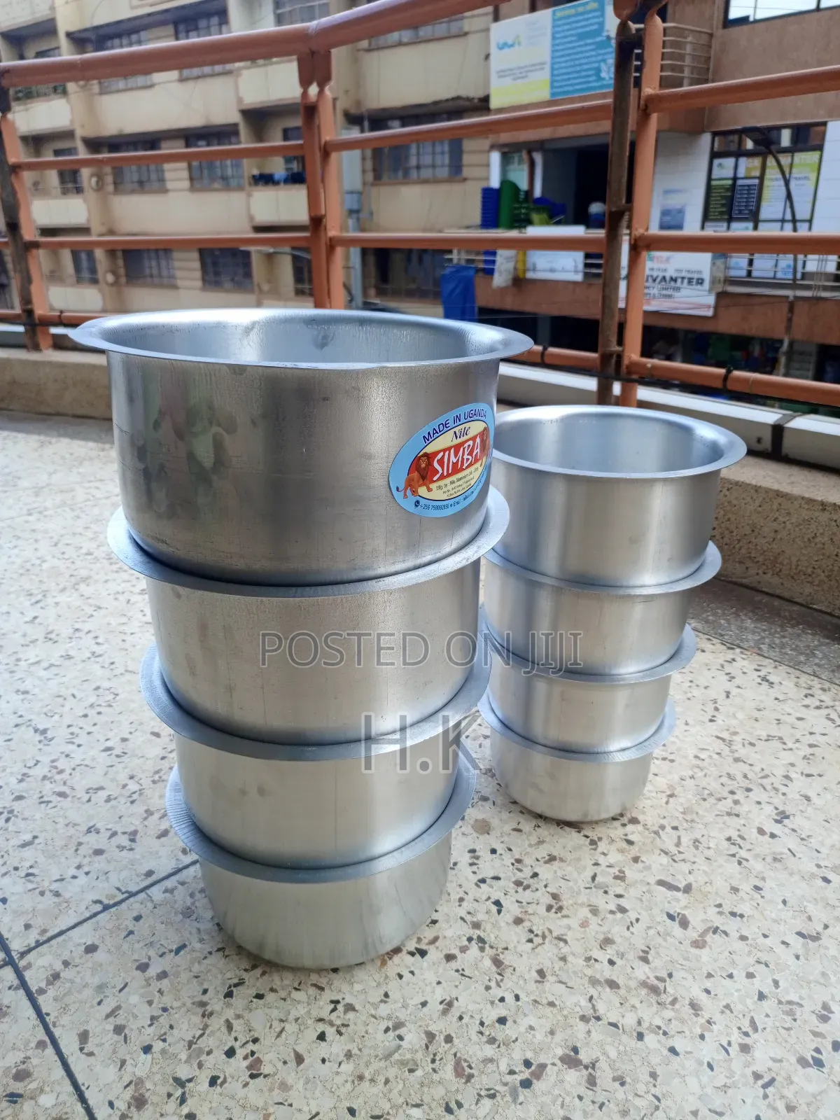 8pc Set of Simba Brand Aluminum Saucepans.